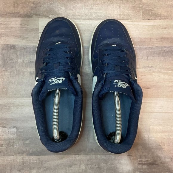 Nike Air Force 1 Men's Midnight Navy Blue 488298-436 Shoes Men Size 9 SHIPS ASAP - Picture 6 of 8